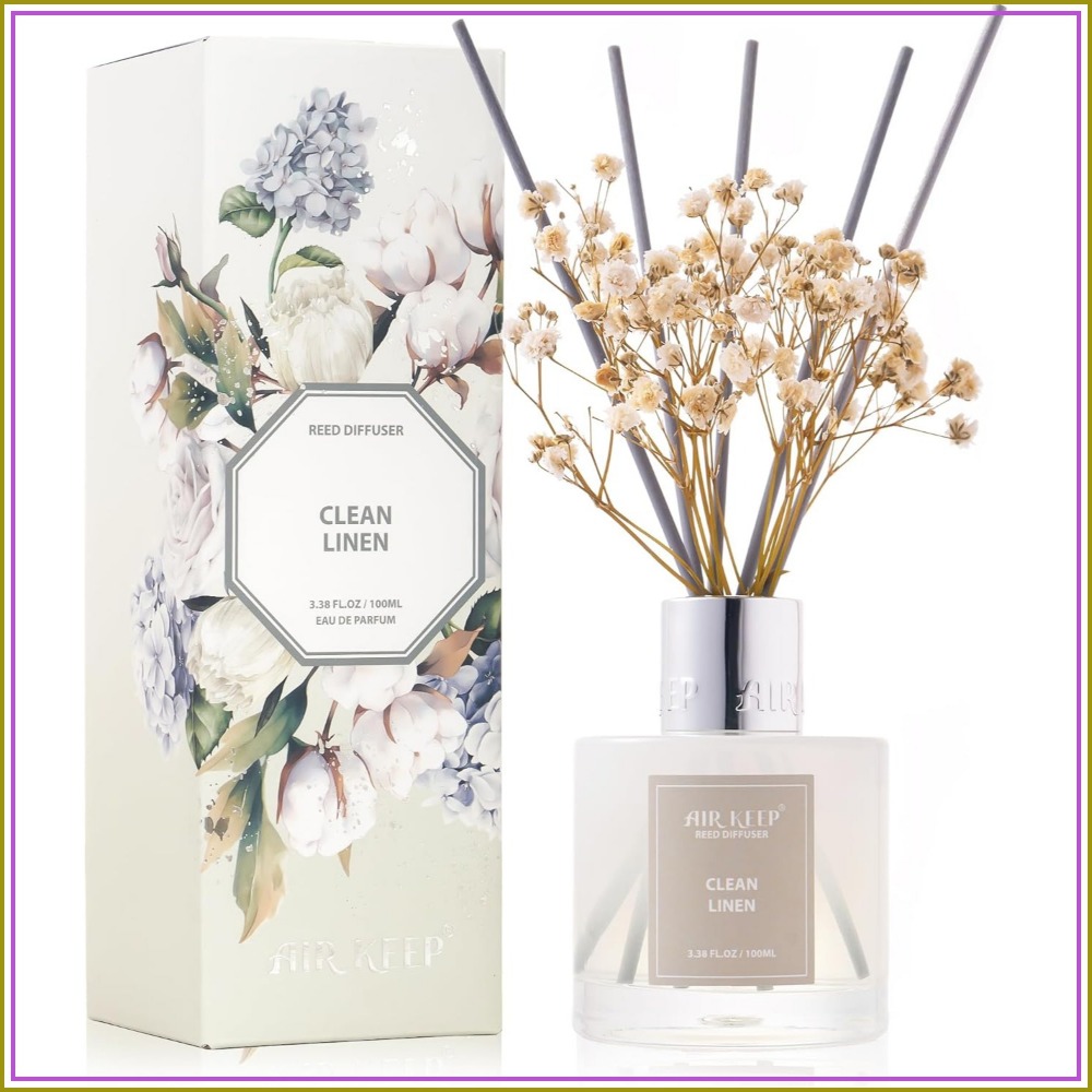 Clean Linen Reed Diffuser Set, - Home Fragrance Linen のレビューと価格