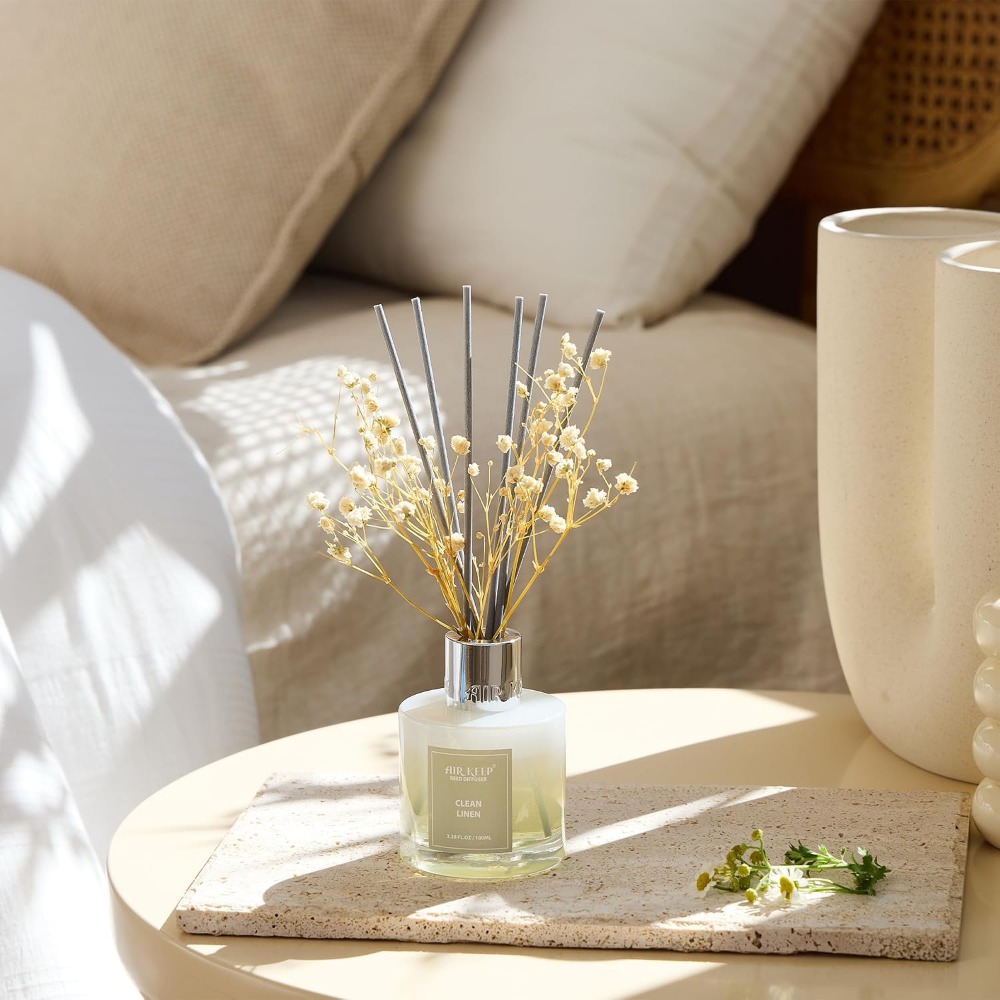 Clean Linen Reed Diffuser Set, - Home Fragrance Linen のレビューと価格