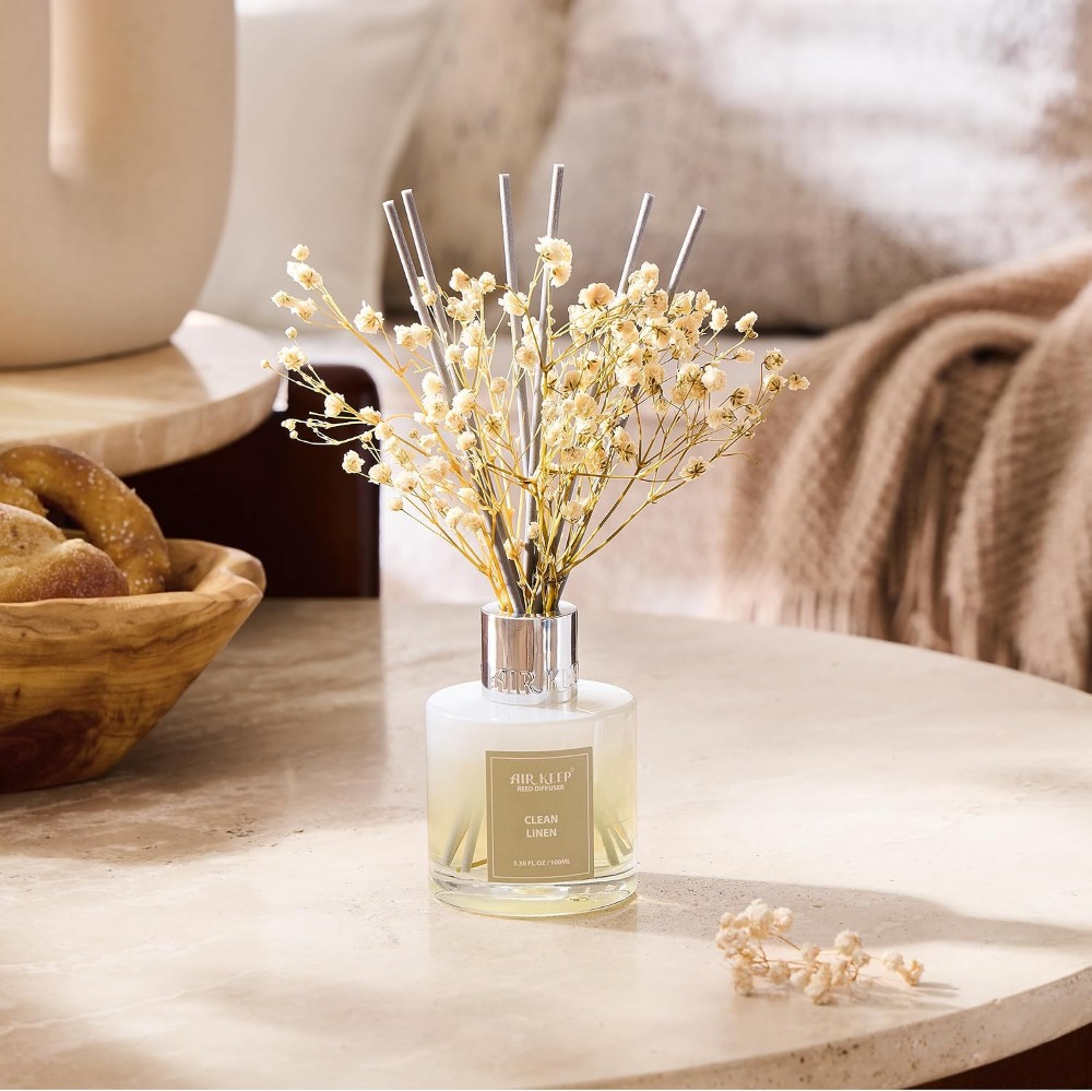 Clean Linen Reed Diffuser Set, - Home Fragrance Linen のレビューと価格