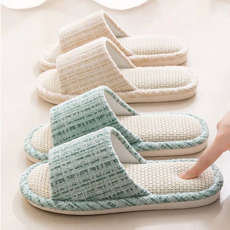 Women's Slippers Summer New Ja - Home Fragrance Linen のレビューと価格