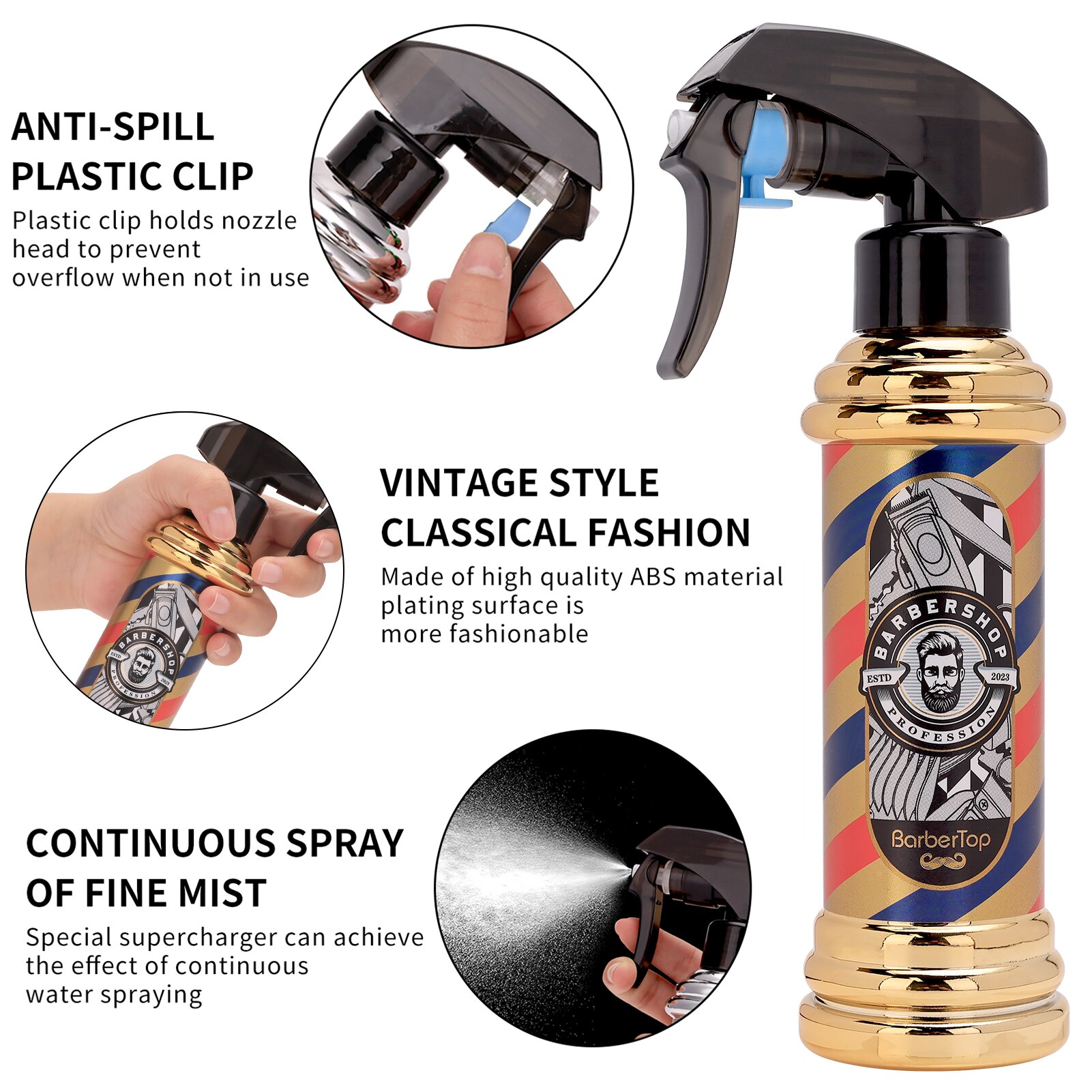 Retro Hairdressing Spray Bottl - Room Spray Bottle のレビューと価格