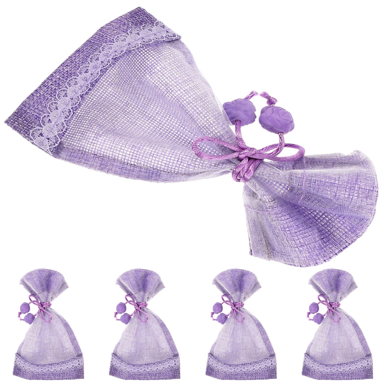5Pcs Empty Lavender Sachet Bag - Home Fragrance Linen のレビューと価格
