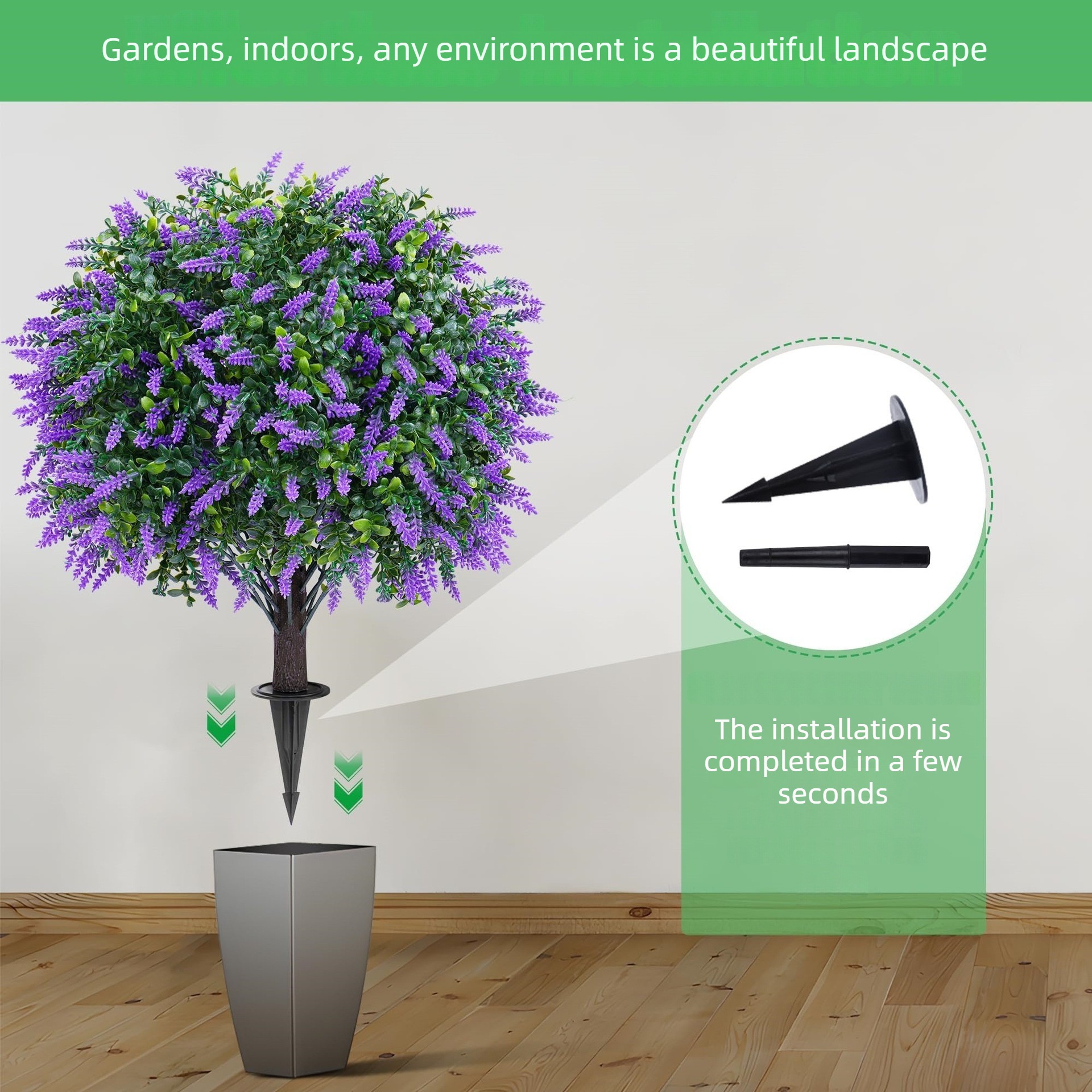 Artificial tree,lavender potte - Potpourri Dried Flower のレビューと価格