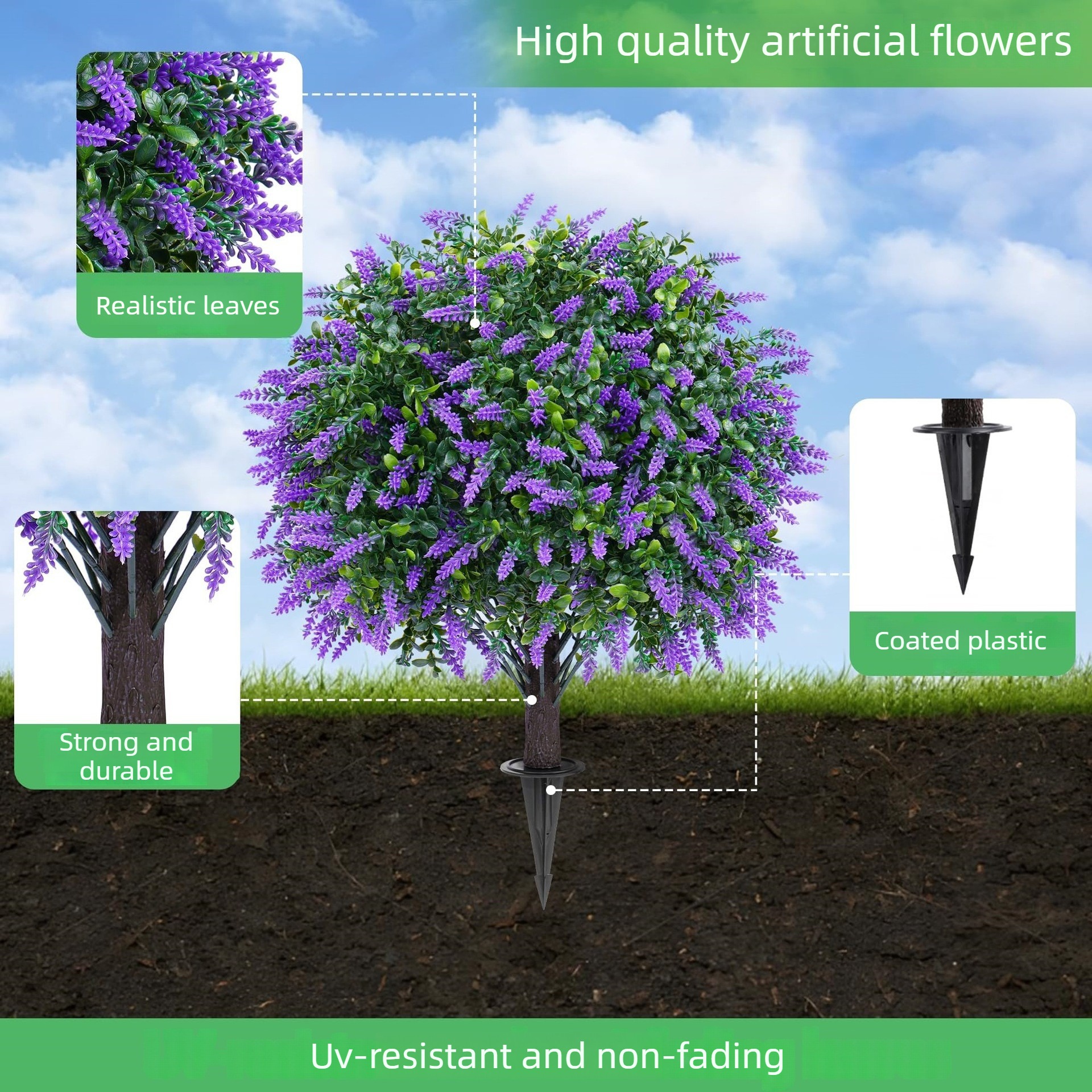 Artificial tree,lavender potte - Potpourri Dried Flower のレビューと価格